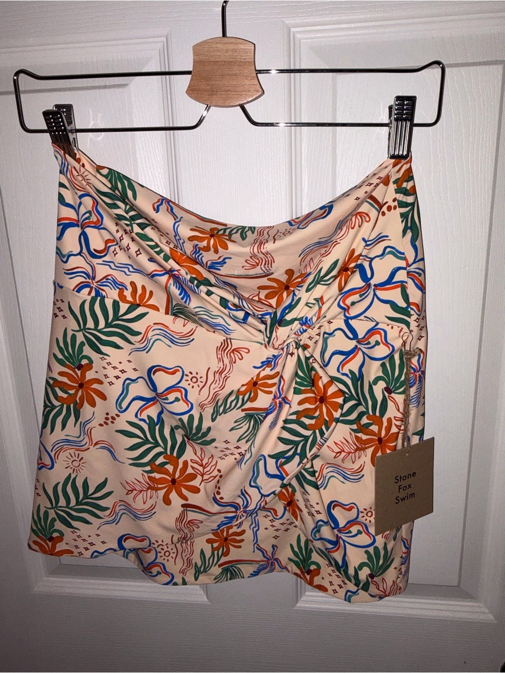 NWT Stone Fox Swim Selma Sarong, Island Hop Print